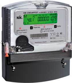 Трехфазный счетчик электроэнергии НИК 2303 АРК (электронный)