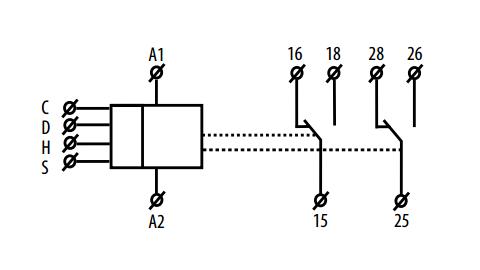 Электрическая схема подключения HRH-1