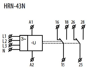 Схема HRN-43N
