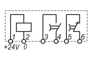 Схема подключения ВЛ-66 на напряжение 24 В
