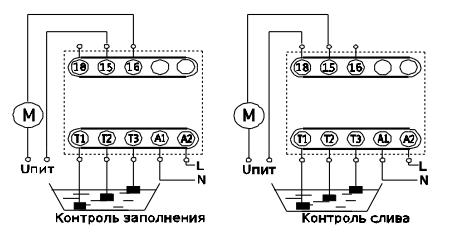 Принципиальная схема подключения РКУ-1 М